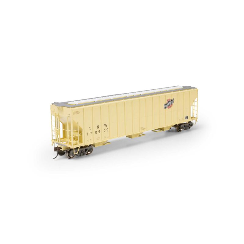 Athearn HO ATH FMC 4700 Covered Hopper, Primed For Grime CNW #178909