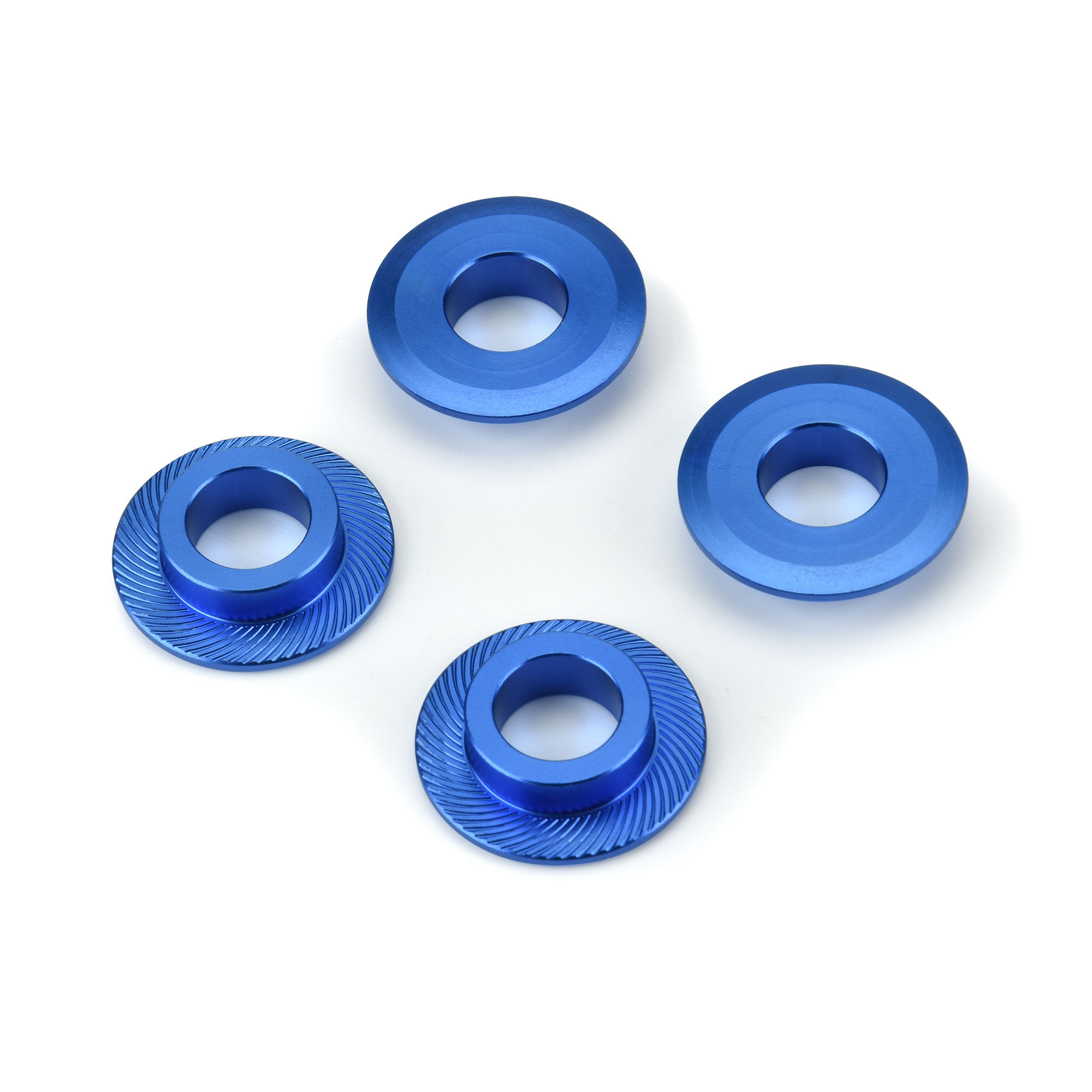 Pro-Line Racing 1/5 Billet Adapter Washer Aluminum F/R (4) Blue
