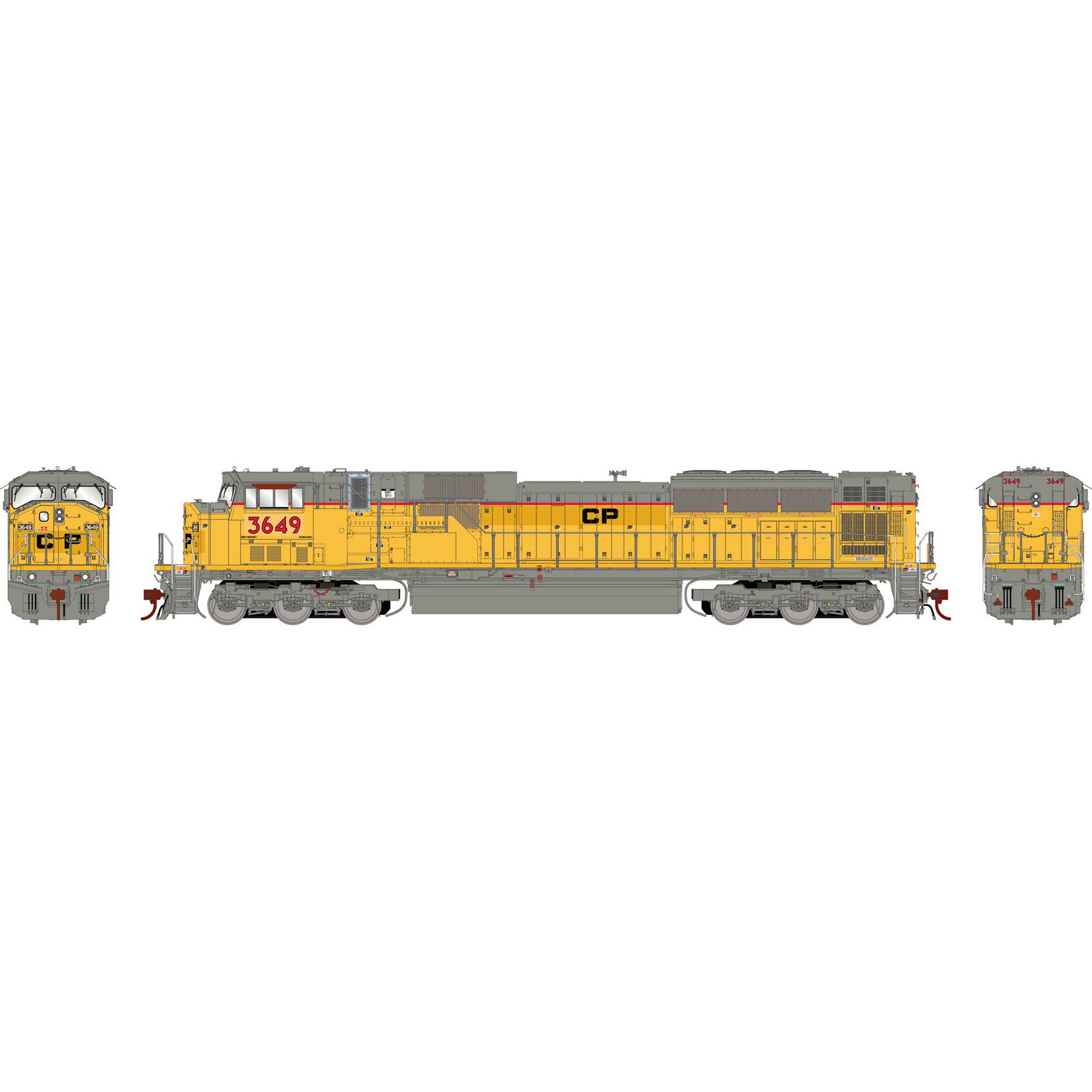 HO EMD SD9043MAC Locomotive with DCC & Sound, CPR #3649