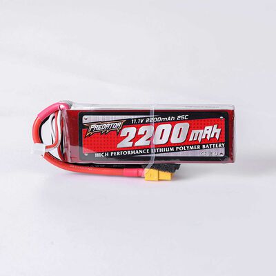 3S 11.1V 2200mAh 25C LiPo: XT60 Connector 3S 11.1V 2200mAh 25C LiPo: XT60 Connector