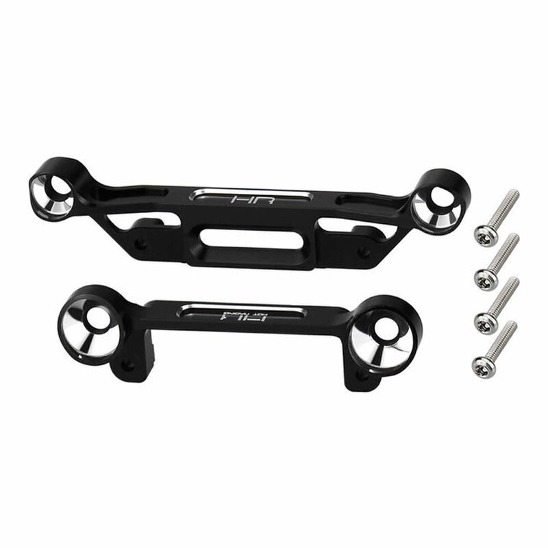 Aluminum Front & Rear LED Light Bucket Set, 1/30 Axial SCX30 Wrangler