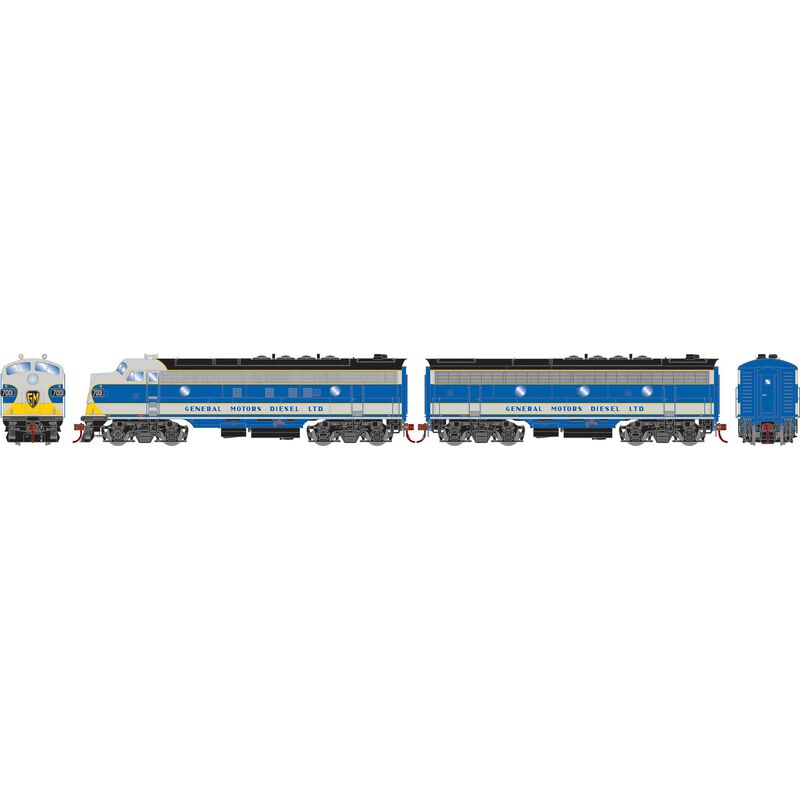 HO FP7/F7B Locomotive, EMD Demo #7001/7002