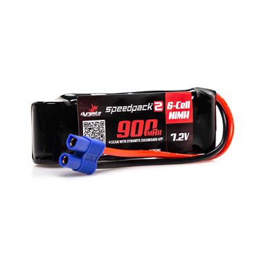 Speedpack2 7.2V 900mAh 6C NiMH, EC3 Speedpack2 7.2V 900mAh 6C NiMH, EC3