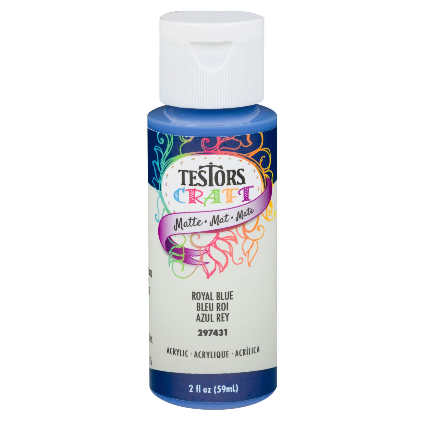 Testor Corp. Testors 2oz Acrylic Craft Paint, Satin Royal Blue