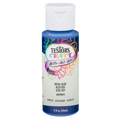 Testors 2oz Acrylic Craft Paint, Satin Royal Blue Testors 2oz Acrylic Craft Paint, Satin Royal Blue
