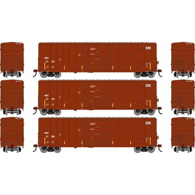HO ATH 50' FMC 5327 12' Plug Door Box Car, SNC #21126/21159/21188 (3) HO ATH 50' FMC 5327 12' Plug Door Box Car, SNC #21126/21159/21188 (3)