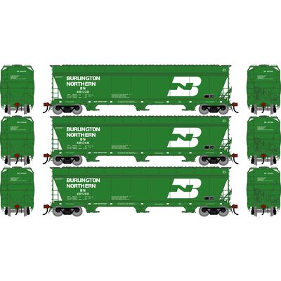 HO GEN ACF 4600 Covered Hopper, BN #481238/481248/481260 (3) HO GEN ACF 4600 Covered Hopper, BN #481238/481248/481260 (3)