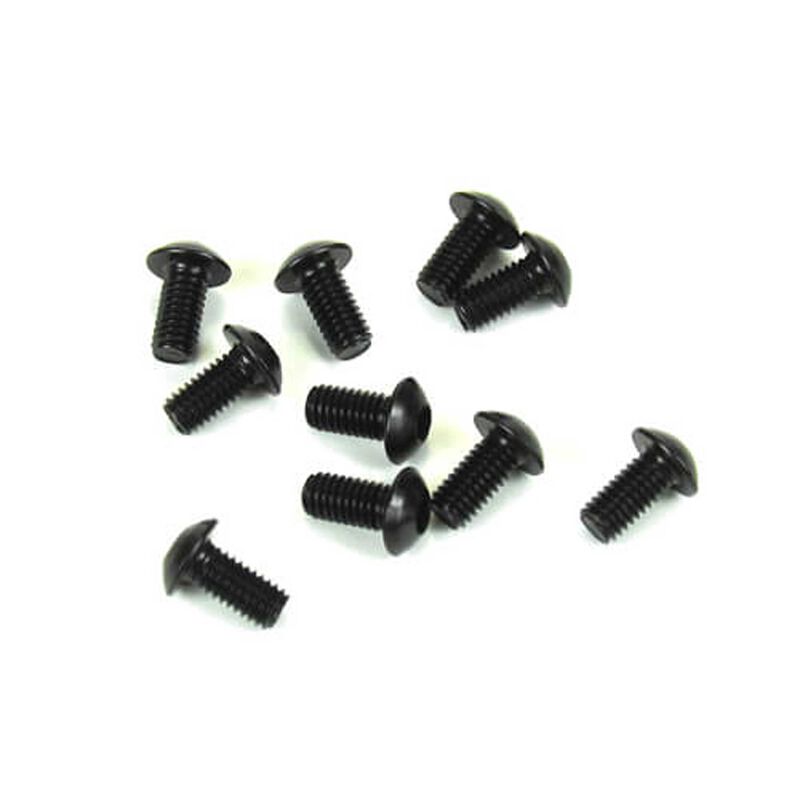 M3x6mm Button Head Screws, Black (10)