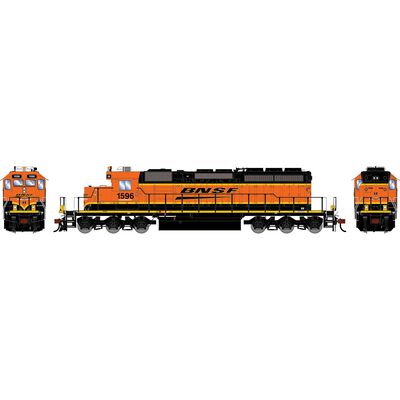 HO ATH SD40-2 Locomotive, BNSF 'H4' #1596 HO ATH SD40-2 Locomotive, BNSF 'H4' #1596