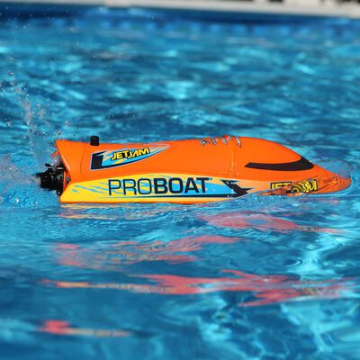 Jet Jam V2 12" Self-Righting Pool Racer Brushed RTR, Orange Jet Jam V2 12" Self-Righting Pool Racer Brushed RTR, Orange