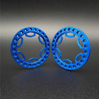 1/10 TECTONIC 1.9" Beadlock Rings, Blue (2) 1/10 TECTONIC 1.9" Beadlock Rings, Blue (2)