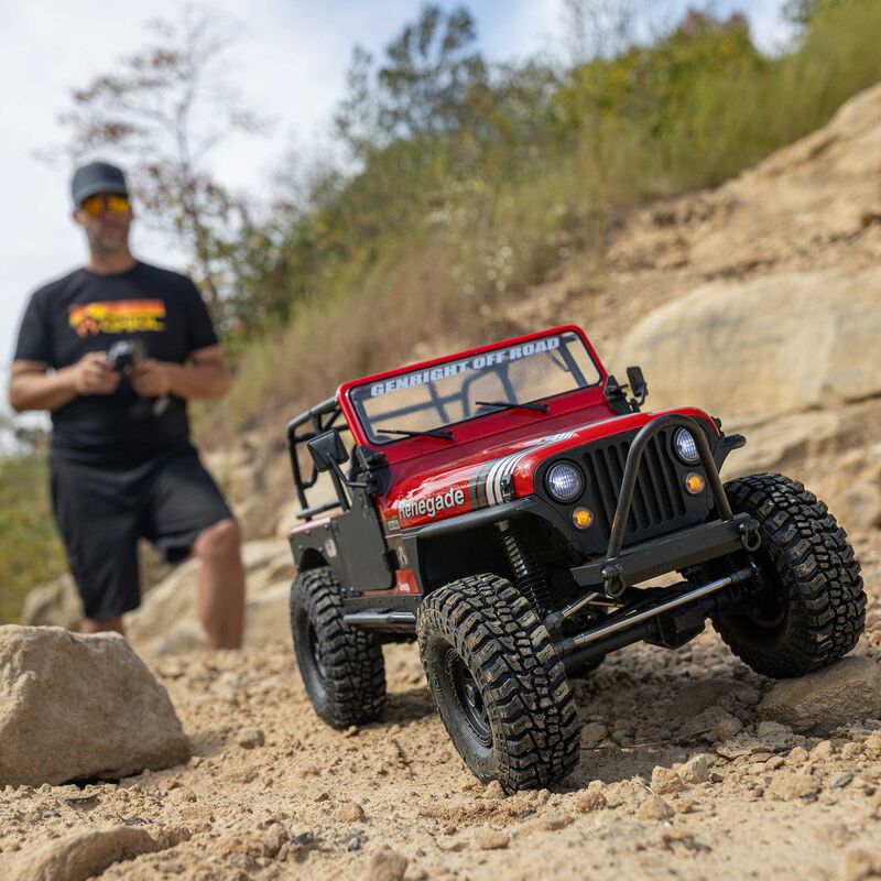 [�˾���ũ] AXI03008V2T1 [Axial] 1/10 SCX10 III ���� CJ-7 V2 4WD �귯�õ� RTR, Red 10