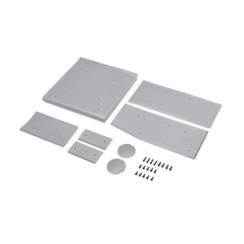 Wing Panel Set, Silver: 22S Sprint Wing Panel Set, Silver: 22S Sprint
