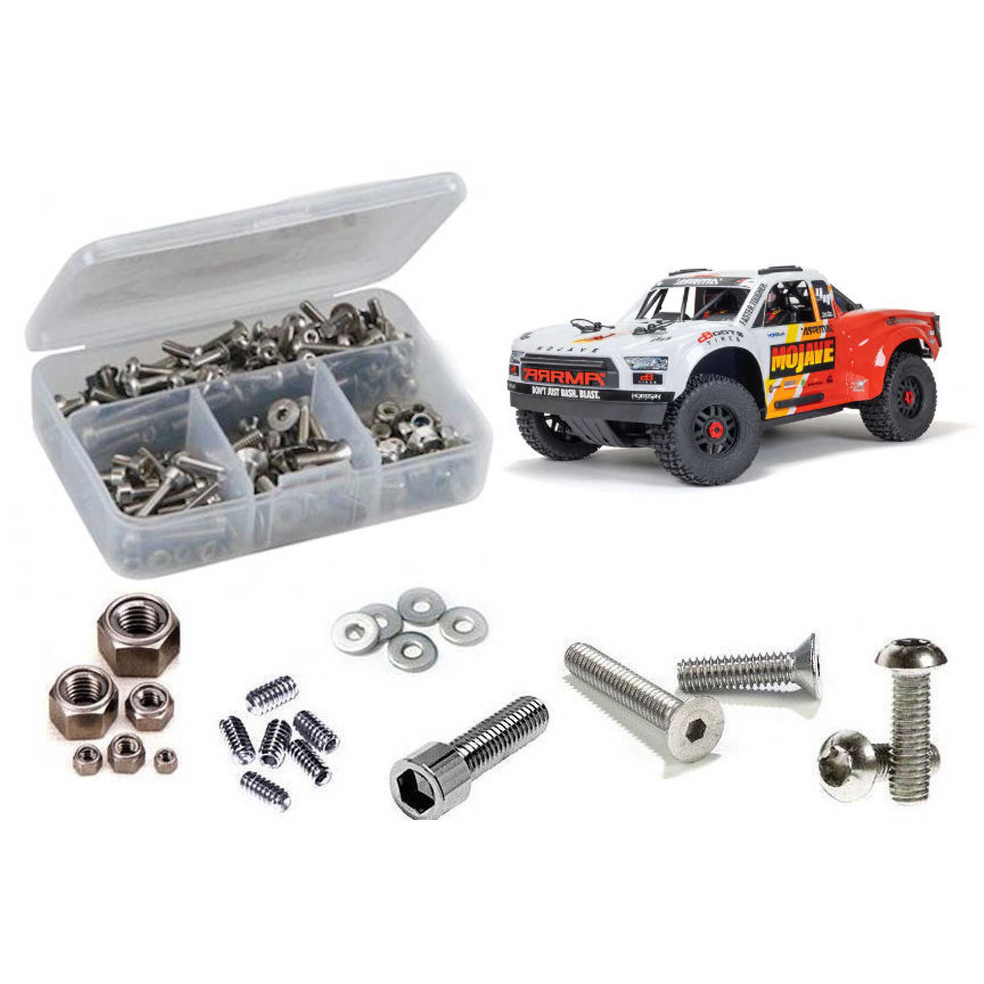 RC Screwz Stainless Steel Screw Kit, 1/8 ARRMA Mojave 4S BLX