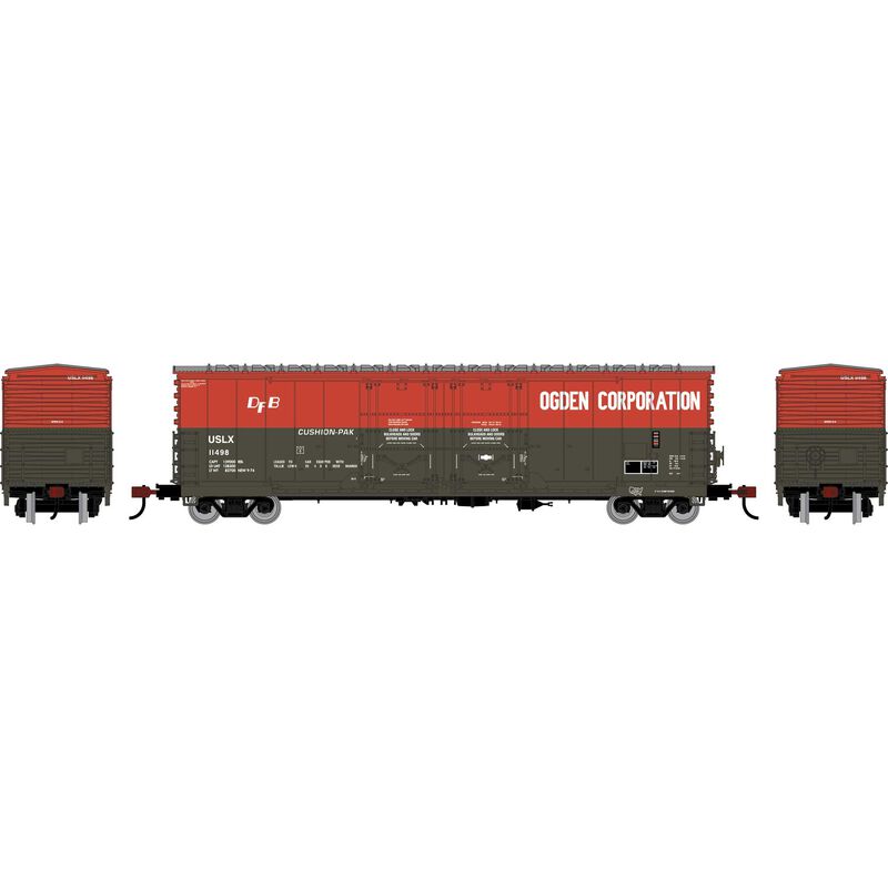 HO ATH 50' Evans Double Plug Door Box Car, USLX 'Ogden Corporation' #11498 HO ATH 50' Evans Double Plug Door Box Car, USLX 'Ogden Corporation' #11498