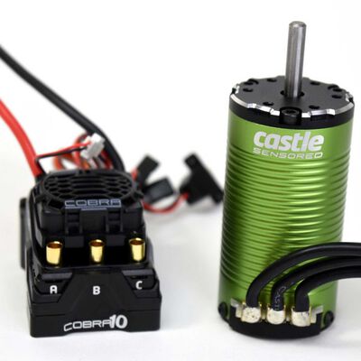 Cobra 10 Electronic Speed Control & 1412-3200KV Sensored Motor Combo, 5mm Shaft Cobra 10 Electronic Speed Control & 1412-3200KV Sensored Motor Combo, 5mm Shaft
