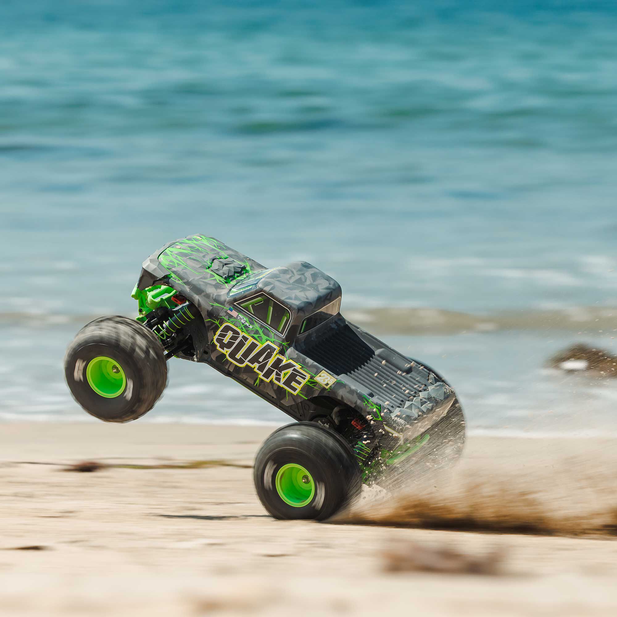 [�˾���ũ] ARA3537T2 [ARRMA] 1/10 QUAKE 223S DSC 2WD RTR Brushless Monster Truck, Green ������, ���͸�(2~3S) ���� 14