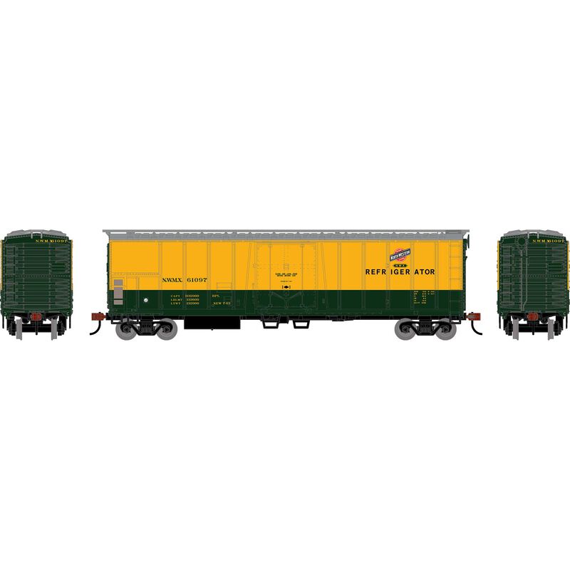 HO RND 50' Exterior Post Mechanical Reefer, NWMX #61097