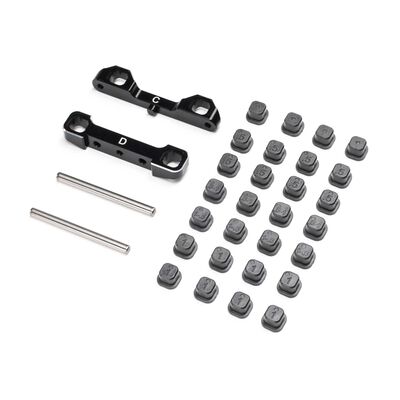 Adjustable Pivot Set C & D, Black: 22S Sprint Adjustable Pivot Set C & D, Black: 22S Sprint