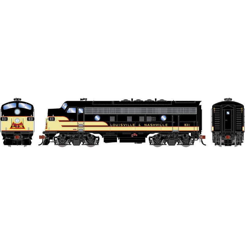 HO F7A Locomotive with DCC & Sound, Freight LN #831