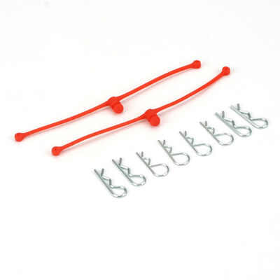 Body Klip Retainers, Orange (2) Body Klip Retainers, Orange (2)