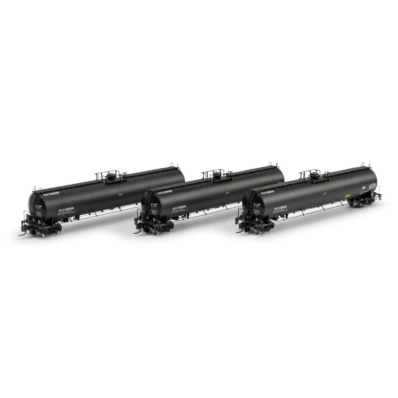 Athearn Genesis N UTC 33K LPG Tank Car- Early, ROCX Primed For Grime #8029/8034/8038 (3)