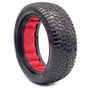 1/10 Scribble Front 2WD 2.2 Tires, Ultra Soft with Red Inserts (2): Buggy
