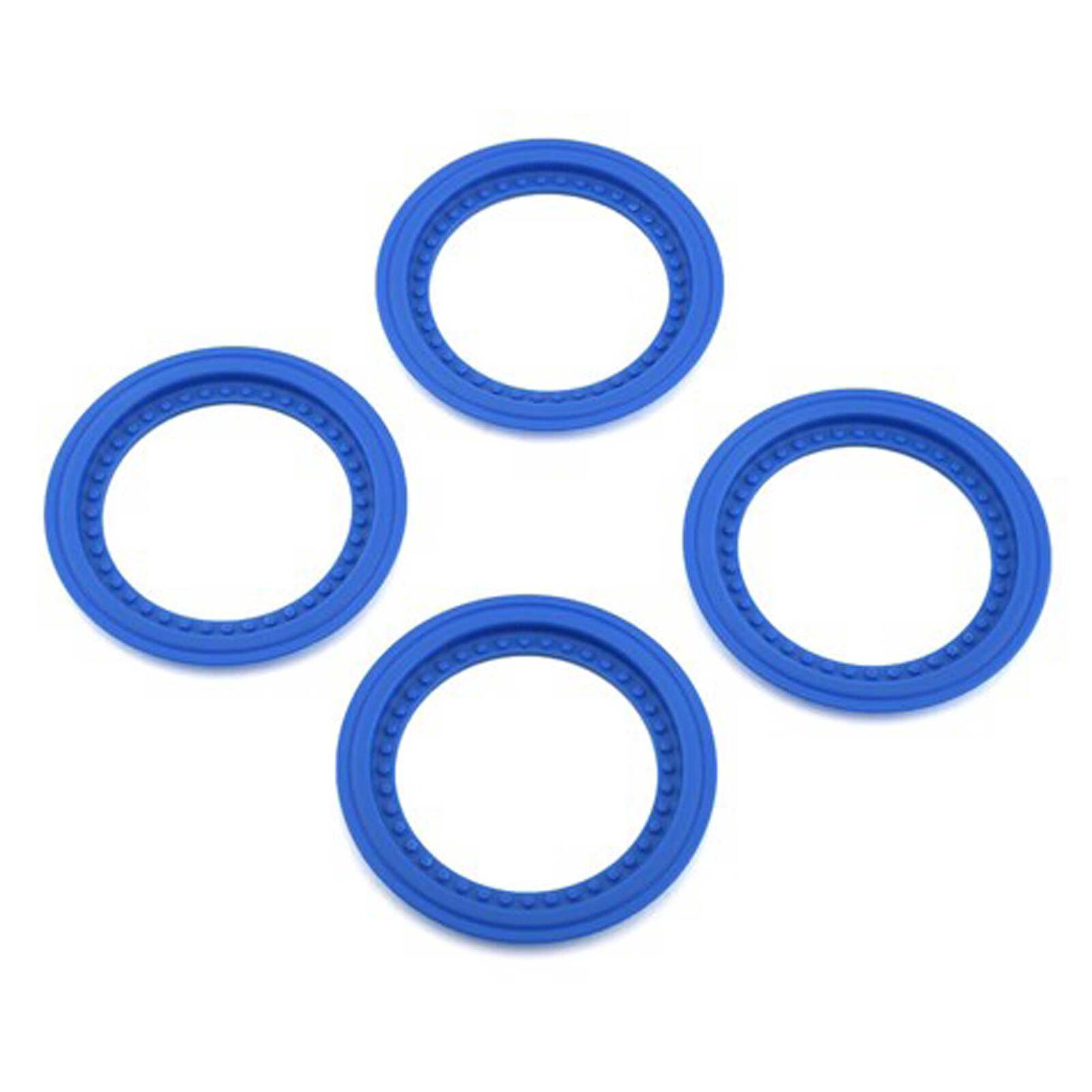 Tribute Wheel Mock Beadlock Rings-glue-on, Blue (4)