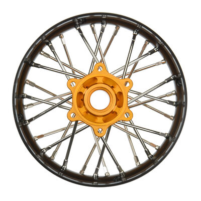 1/4 Pro-Spec Aluminum V2 Bead Rear Wheel Black/Gold (1): Promoto-SM 1/4 Pro-Spec Aluminum V2 Bead Rear Wheel Black/Gold (1): Promoto-SM