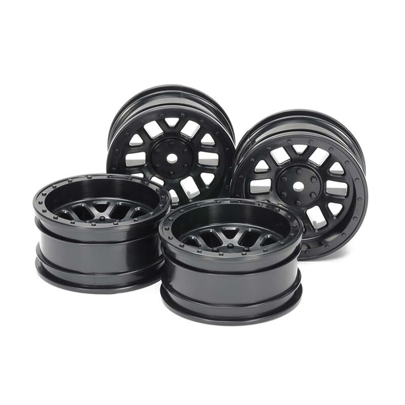 CC-02 12-Spoke Wheels 26mm Width, Black (4)