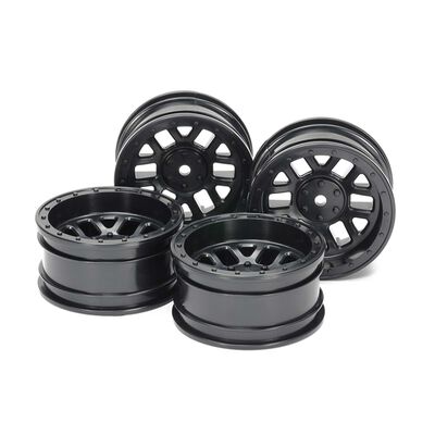 CC-02 12-Spoke Wheels 26mm Width, Black (4) CC-02 12-Spoke Wheels 26mm Width, Black (4)
