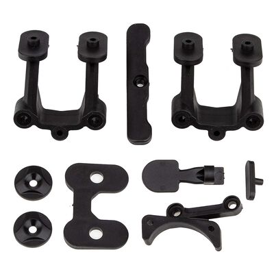 Rear Body, Wing, Fan Mounts & Bumper, 1/10 Team Associated RC10B74.2 Rear Body, Wing, Fan Mounts & Bumper, 1/10 Team Associated RC10B74.2