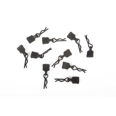 3mm Body Clip with Tab, Black (10) 3mm Body Clip with Tab, Black (10)