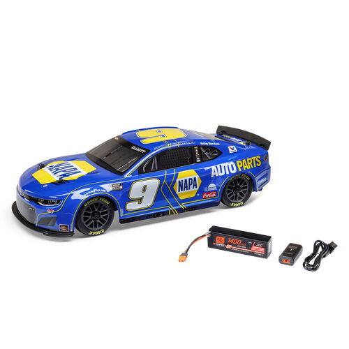 Losi 1/12 NASCAR RC Race Car Chase Elliott No. 9 2025 NAPA Chevrolet ZL1 2S AWD Brushed On-Road (Battery & Charger Included)