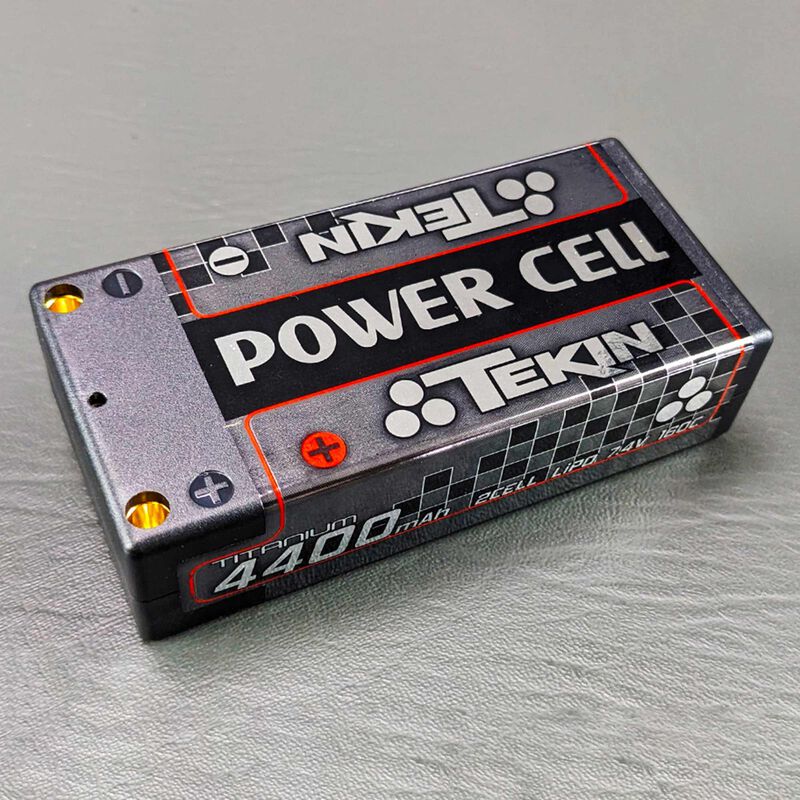 7.4V 4400mAh 2S 160C Shorty LiPo Battery: 5mm bullets