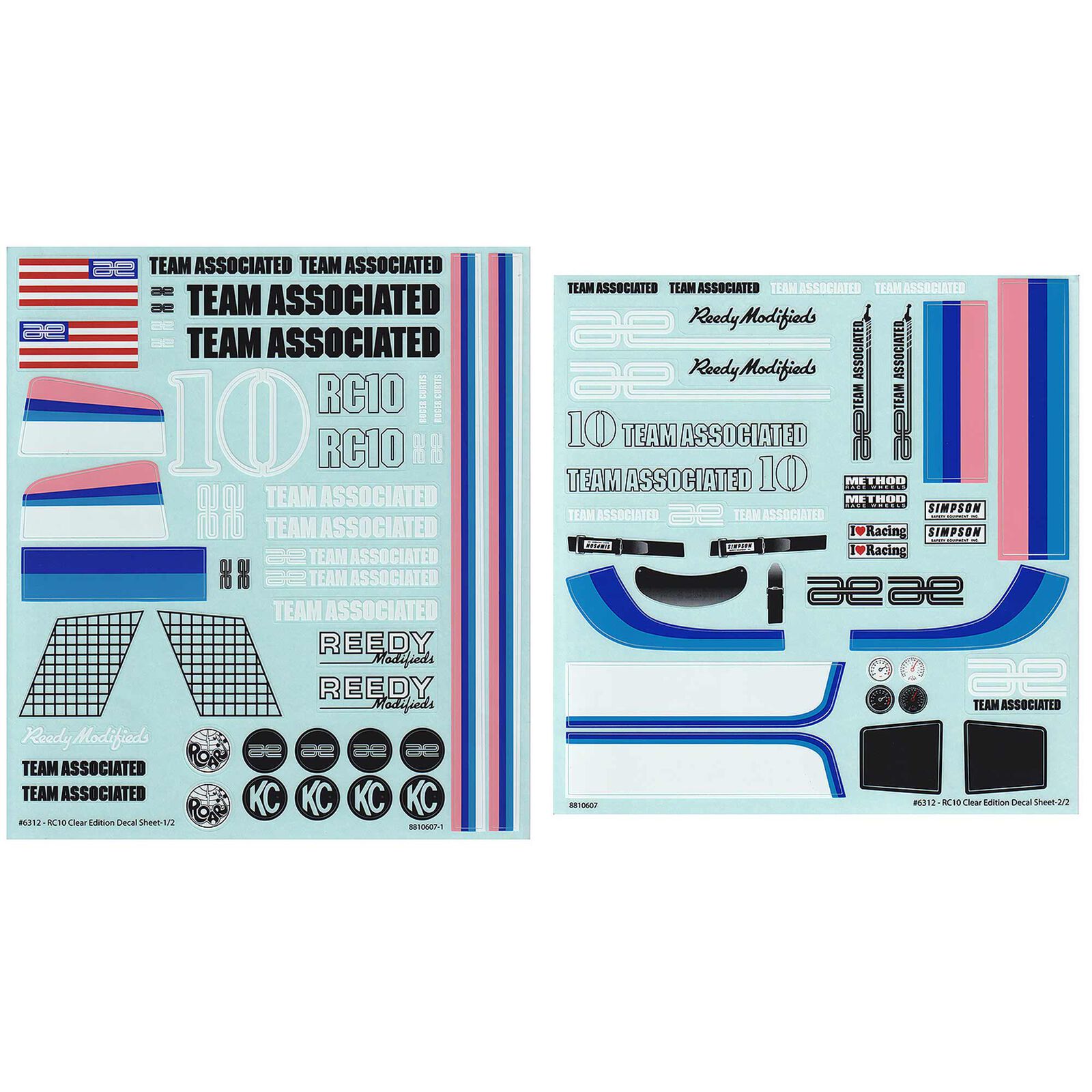 Decal Sheets: RC10CC