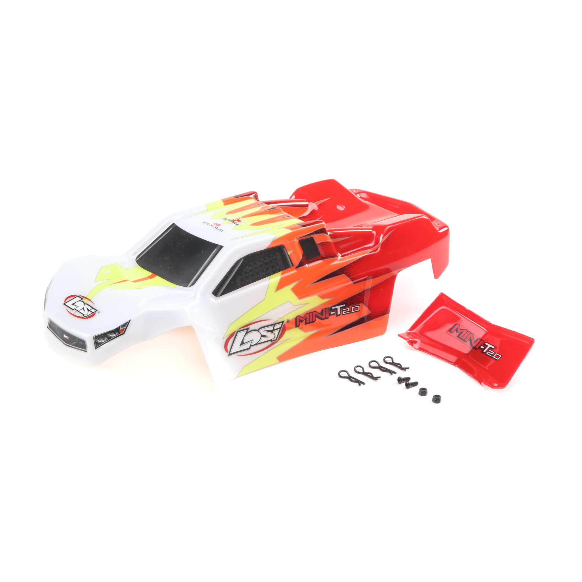 Losi Losi Body, Red/White: Mini-T 2.0 | Horizon Hobby
