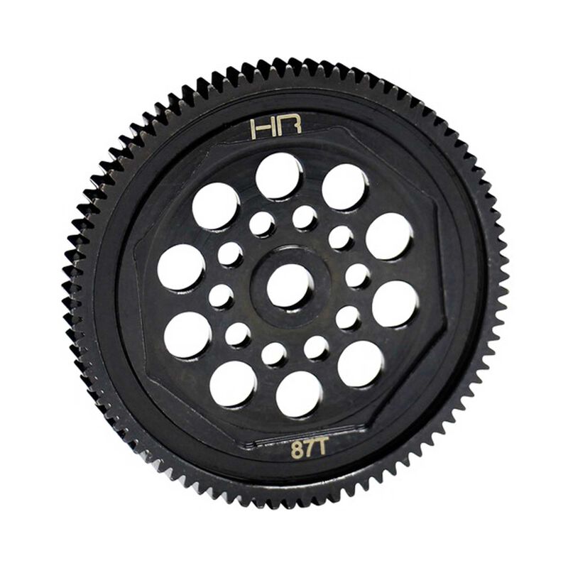 Hardened Steel Spur Gear, 87T 48p: ASC T4B4 Enduro