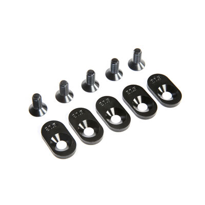 Engine Mount Insert and Screws 20.5T, Black (5): 5ive-T 2.0 (fits 62T spur) Engine Mount Insert and Screws 20.5T, Black (5): 5ive-T 2.0 (fits 62T spur)