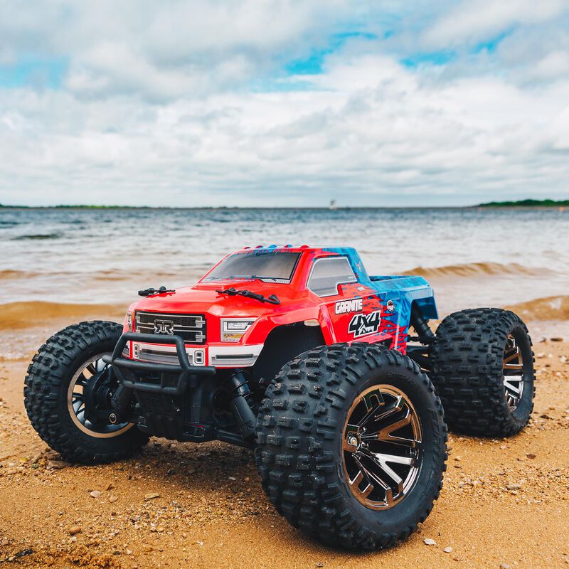 1/10 GRANITE 3S BLX 4WD Brushless Monster Truck with Spektrum RTR, Red/Blue