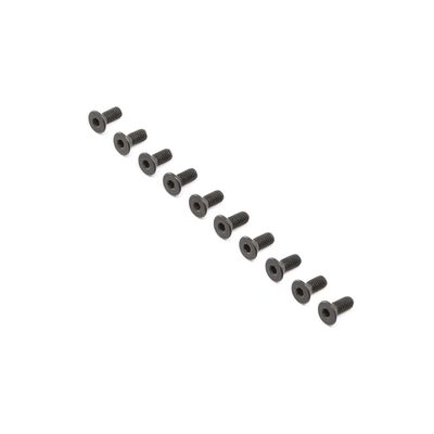 Flat Head Screws, Steel, Black Oxide, M4 x 10mm (10) Flat Head Screws, Steel, Black Oxide, M4 x 10mm (10)