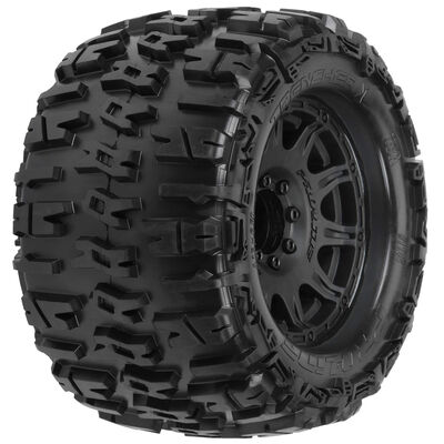 1/8 Trencher X F/R 3.8" MT Tires Mounted 17mm Black Raid (2) 1/8 Trencher X F/R 3.8" MT Tires Mounted 17mm Black Raid (2)