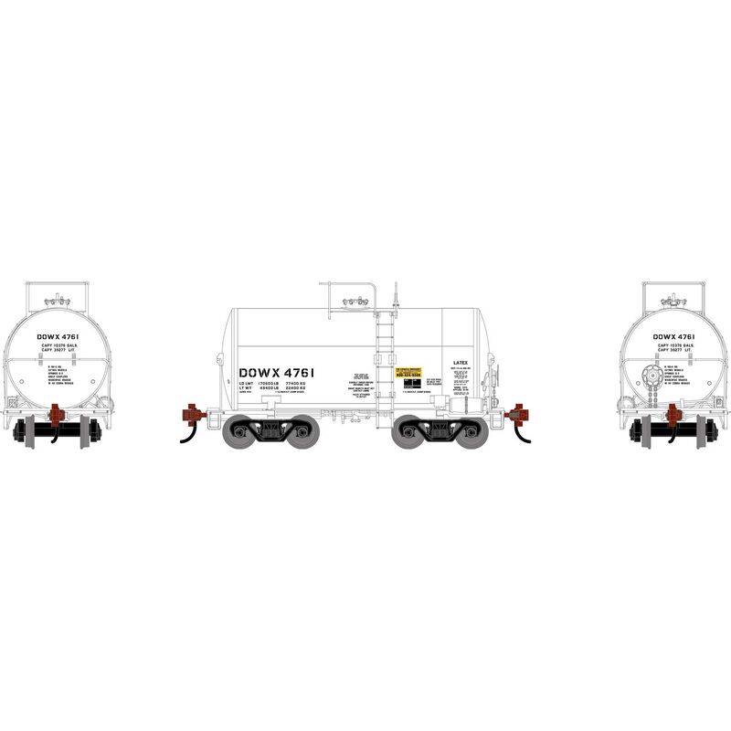 HO ATH 30' NACC 8K Tank Car, DOWX #4761