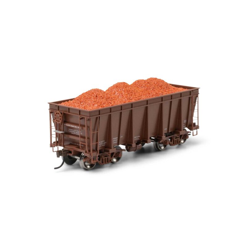 HO 26' PC&F Ore Car Tight-Bottom High Side with Load, Data Only Brown HO 26' PC&F Ore Car Tight-Bottom High Side with Load, Data Only Brown