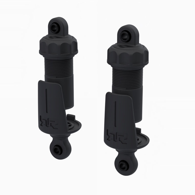 Shock Set Bore: 11mm, Length: 70mm, Piston: 2x1.3mm, Oil: 2000cSt, Black with Bump Stop