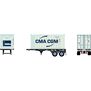 HO RTR 20' Chassis w Reefer Container CMA.CGM