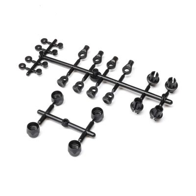 Molded Shock Parts Set: 1/10 SCX10 PRO Molded Shock Parts Set: 1/10 SCX10 PRO