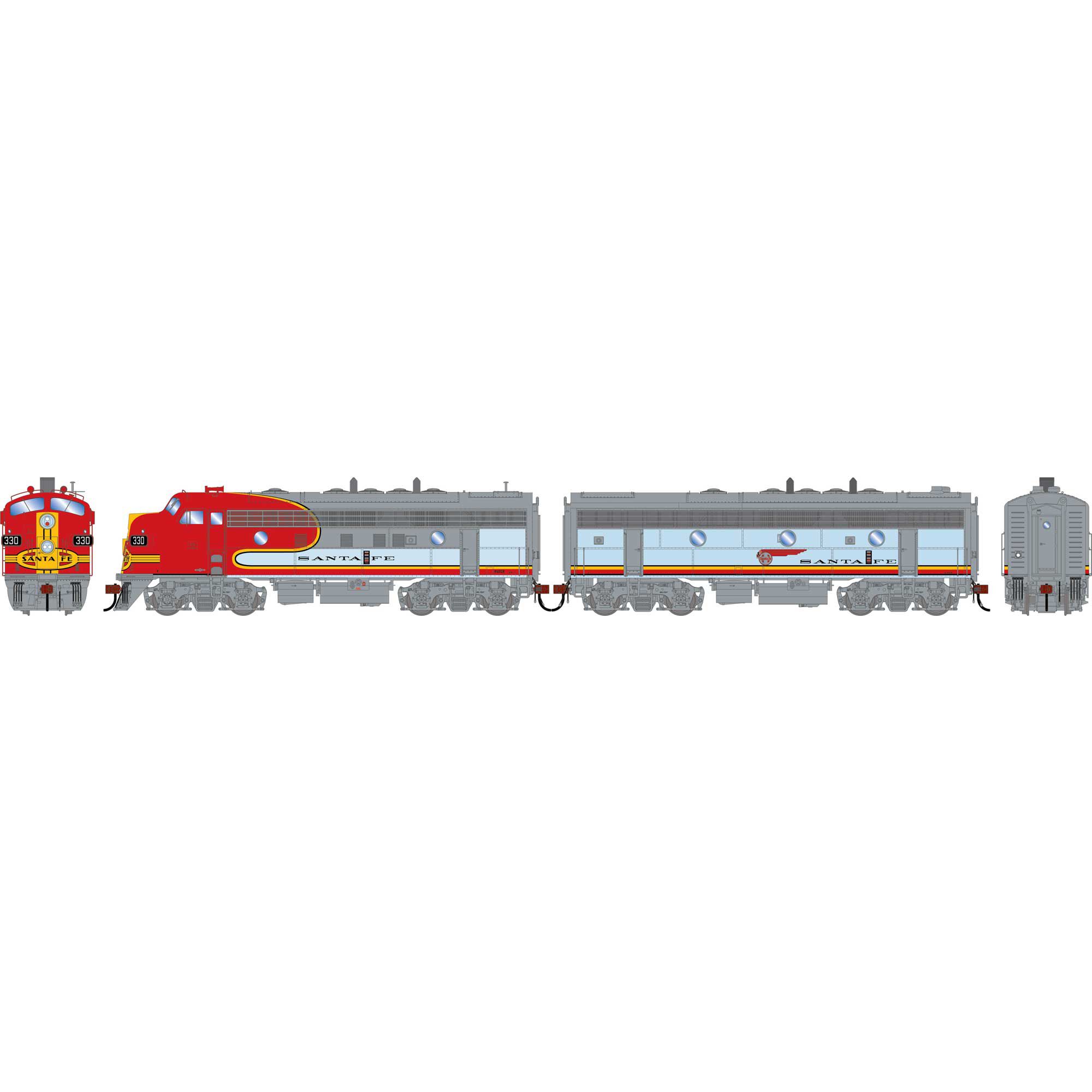 Athearn Genesis Athearn Genesis HO GEN F7A/F7B Locomotive, ATSF