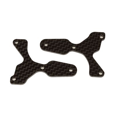 Factory Team Carbon Fiber Front Lower Suspension Arm Inserts, 1/8 Team Associated RC8B4 Factory Team Carbon Fiber Front Lower Suspension Arm Inserts, 1/8 Team Associated RC8B4