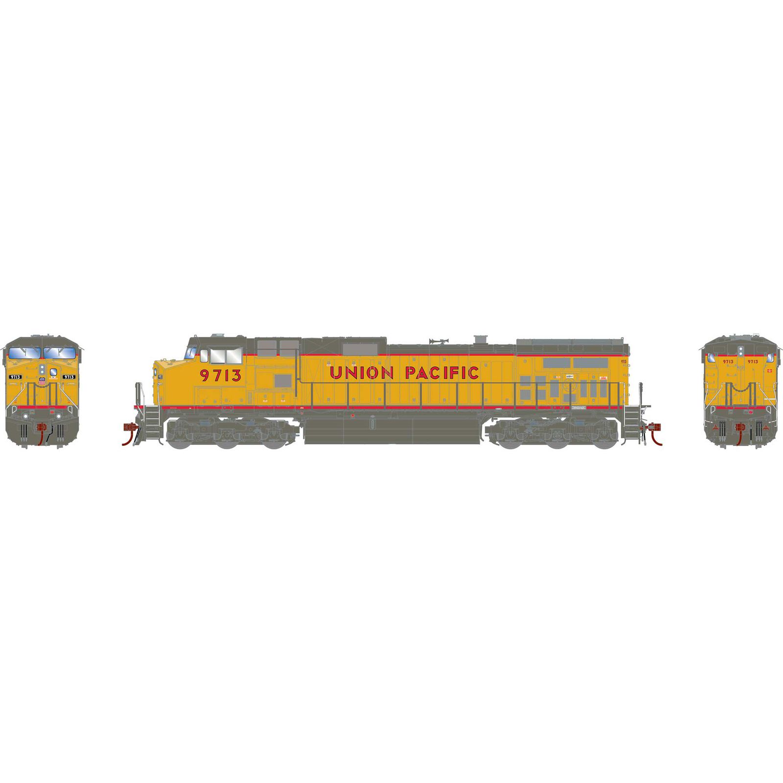 HO Dash 9-44CW Locomotive with DCC & Sound, UP #9713
